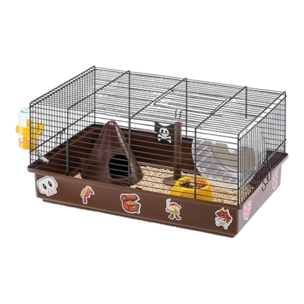 Ferplast CAGE CRICETI 9 PIRATES BLACK Hörcsögketrec