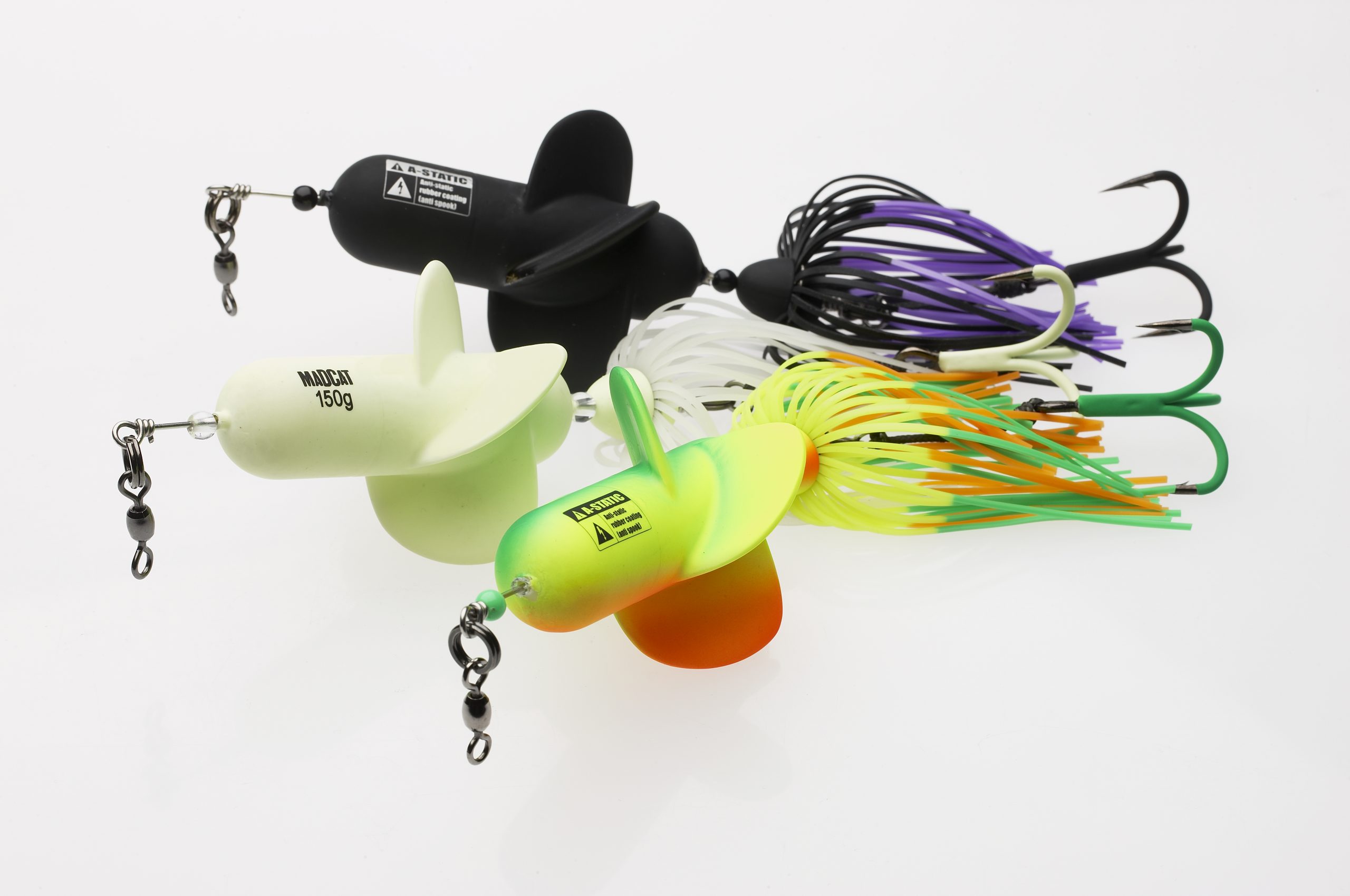 MADCAT A-STATIC PROPELLER TEASERS 150gr Black