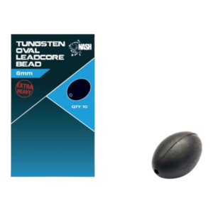 Nash Tungsten Oval Leadcore Beads 8mm