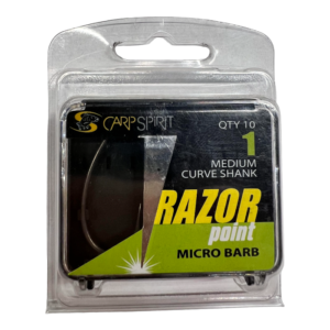 Carp Spirit Razor Medium Curve Shank Pontyozó horog