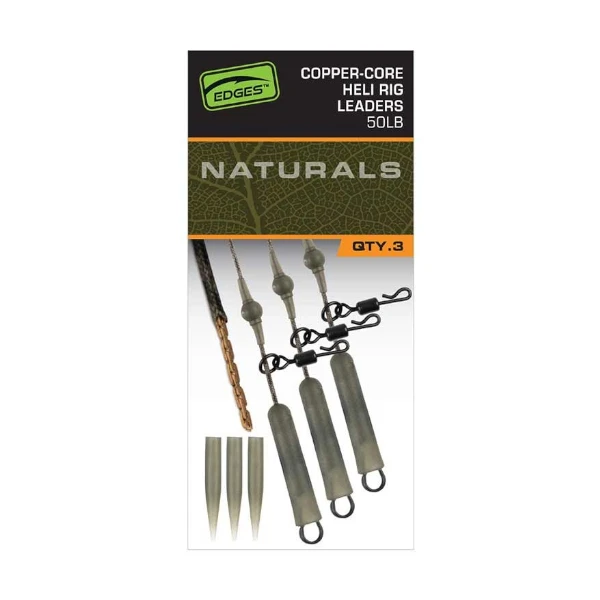 Fox Edges Naturals Copper Core Heli Leaders