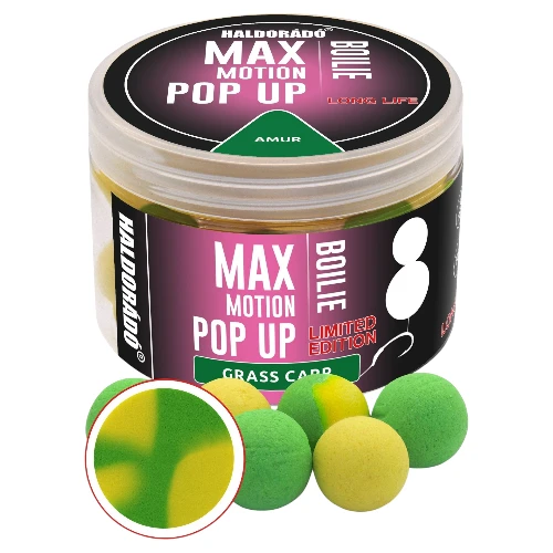 HALDORÁDÓ MAX MOTION Boilie Pop Up 16 mm Limited Edition Amur