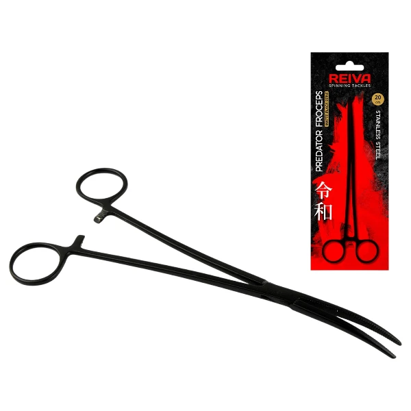 Reiva Horogkiszedő csipesz 20cm BLACK