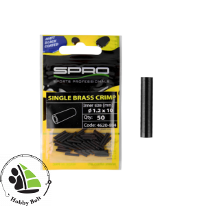 Spro Matte Black Single Brass Crimp