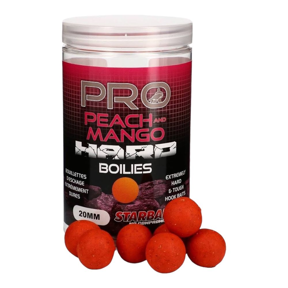 Starbaits Hard Boilies Pro Peach & Mango 200g