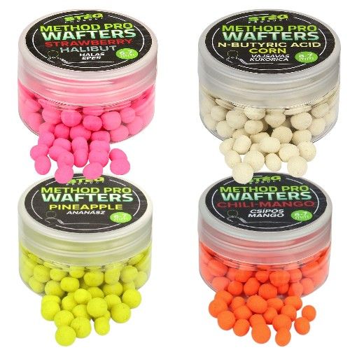 Stég Method PRO Wafters 6-7mm A Stég Method Pro Wafter egy kiemelkedő minőségű, könnyített tulajdonságú csali, amelyet kifejezetten method feeder te