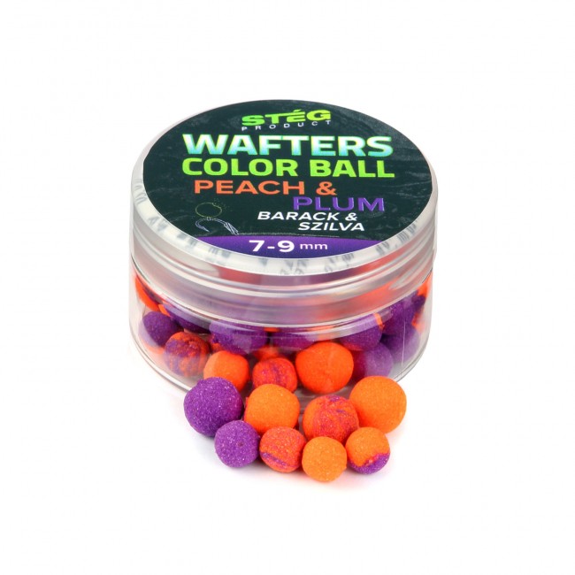 Stég Wafters Color Ball Peach-Plum 7-9mm
